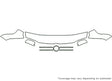 golf Avery Dennison Clear Bra Hood Precut PPF Diagram