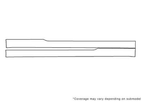 golf 3M Clear Bra Door Cup Precut PPF Diagram