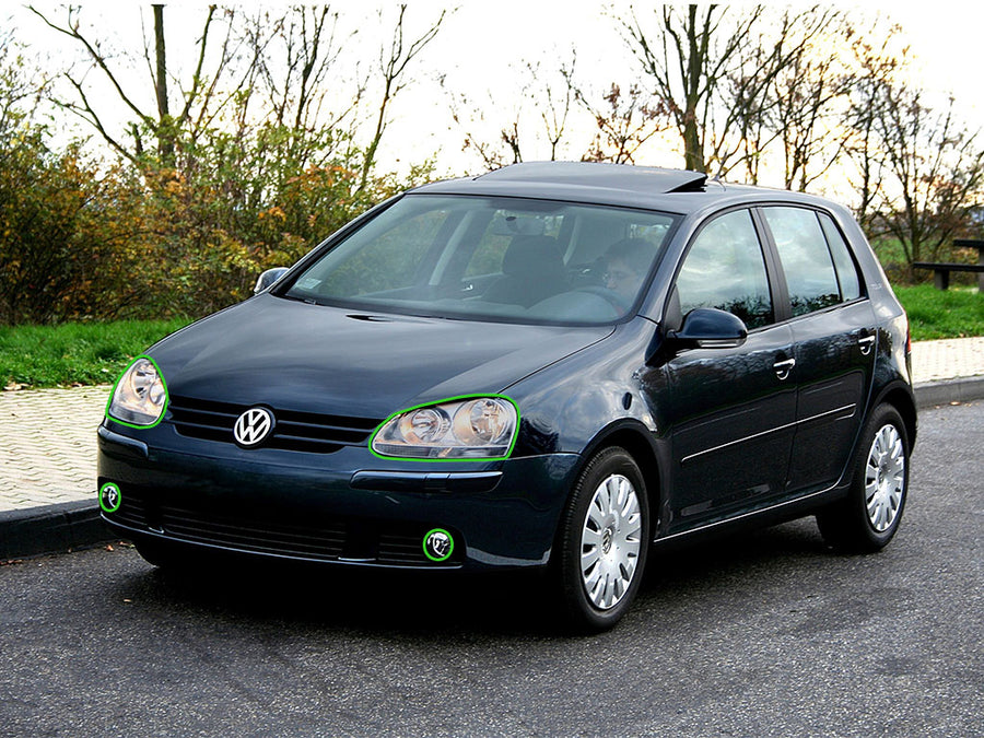 volkswagen golf 2006-2006 Headlight Protection Installation Location