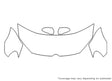 golf Avery Dennison Clear Bra Hood Precut PPF Diagram