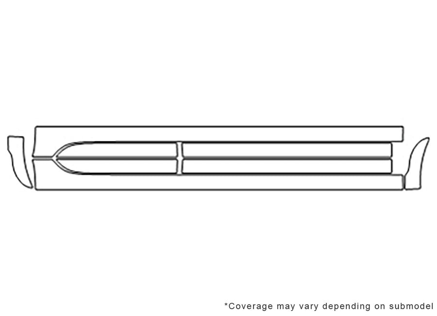 golf 3M Clear Bra Door Cup Precut PPF Diagram