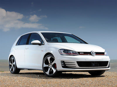 volkswagen golf 2010-2014 (2 door / 4 door) Brushed Aluminum Black Pillar Trim