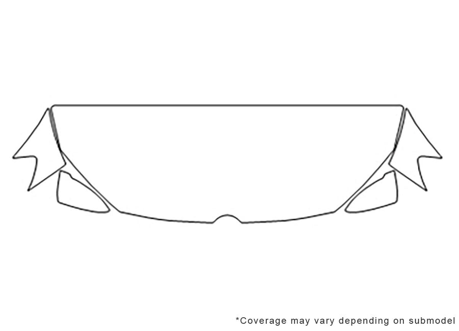 golf 3M Clear Bra Hood Precut PPF Diagram