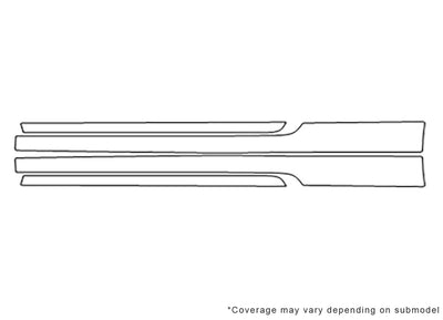 golf 3M Clear Bra Door Cup Precut PPF Diagram