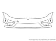 golf Avery Dennison Clear Bra Bumper Precut PPF Diagram