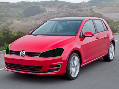 volkswagen golf 2015-2017 Headlight Tint Location