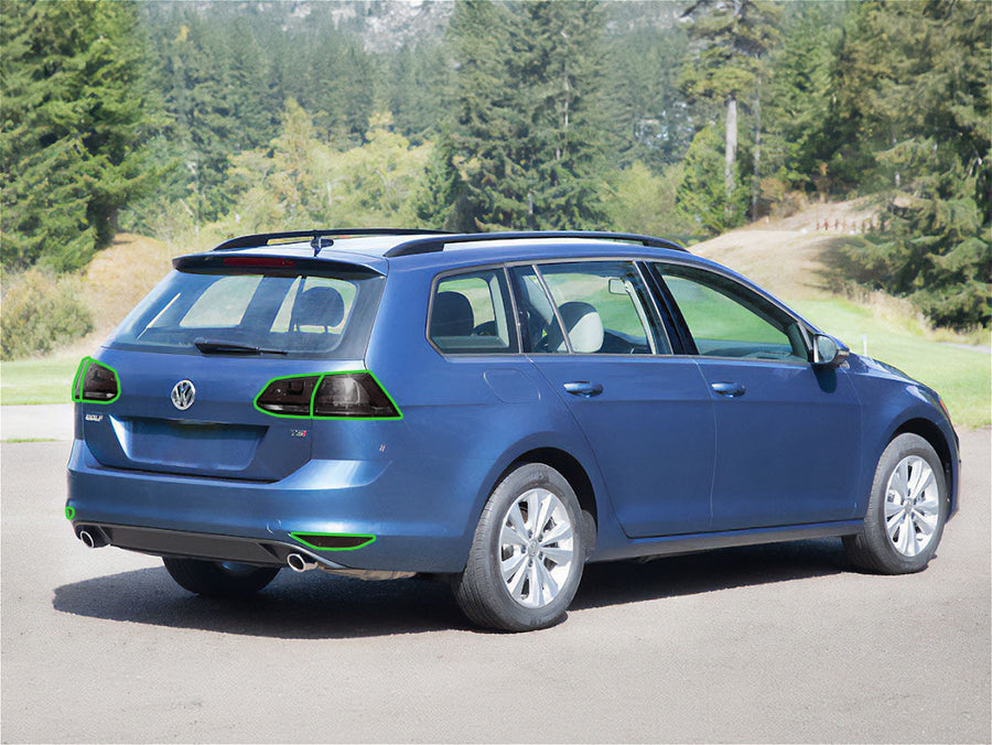 golf (alltrack / sportwagen) Tail Light Tint Installation Points
