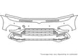 golf 3M Clear Bra Bumper Precut PPF Diagram