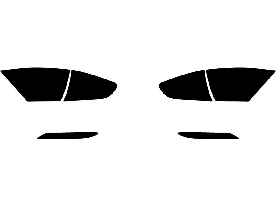 golf Precut Tail Light Tint Diagram