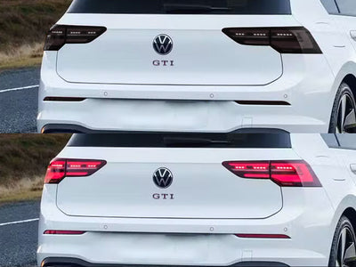 golf Before and After Smoked Taillights