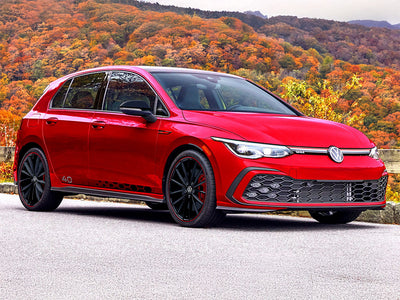 volkswagen golf 2020-2023 Matte Black Pillar Trim