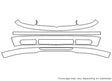 gti 3M Clear Bra Bumper Precut PPF Diagram
