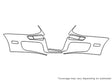 gti 3M Clear Bra Bumper Precut PPF Diagram