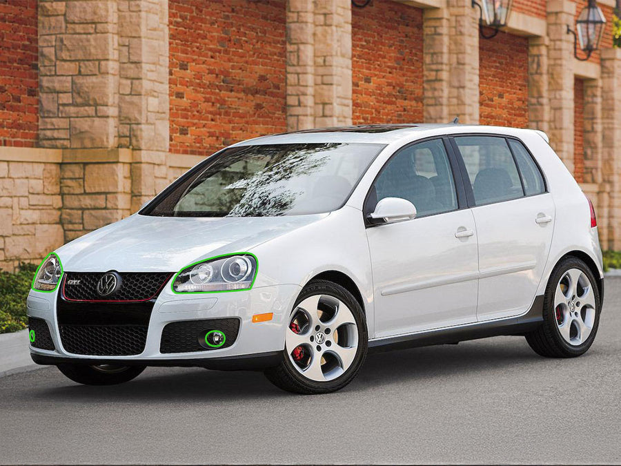 volkswagen gti 2006-2009 Headlight Protection Installation Location