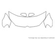 gti 3M Clear Bra Hood Precut PPF Diagram