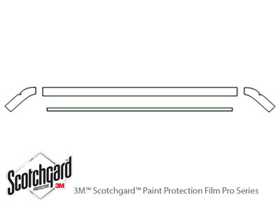 jetta 3M Clear Bra Hood Precut PPF Diagram