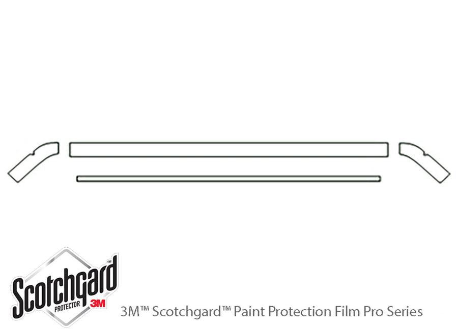 jetta 3M Clear Bra Hood Precut PPF Diagram