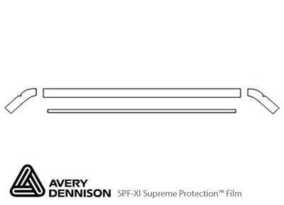 jetta Avery Dennison Clear Bra Hood Precut PPF Diagram