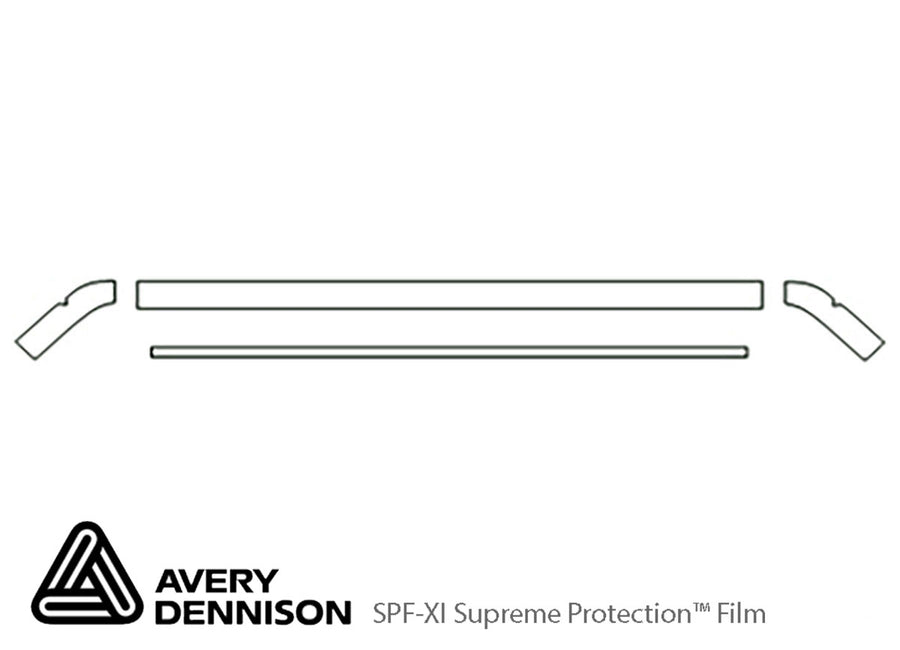jetta Avery Dennison Clear Bra Hood Precut PPF Diagram
