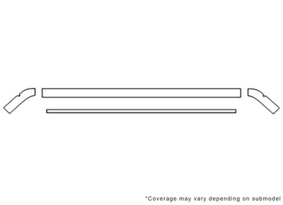 jetta Avery Dennison Clear Bra Hood Precut PPF Diagram