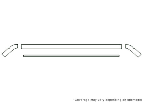 jetta Avery Dennison Clear Bra Hood Precut PPF Diagram