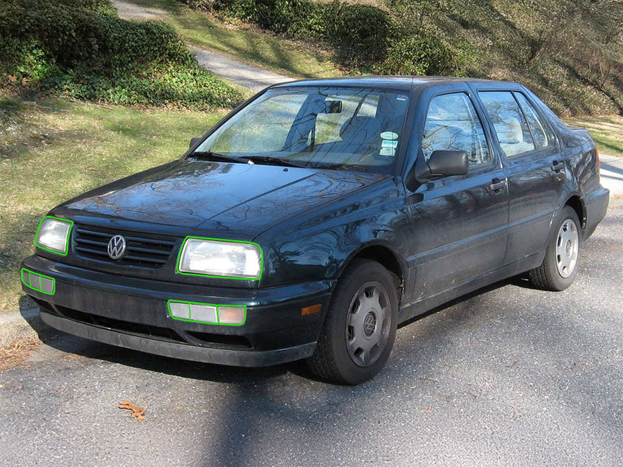 volkswagen jetta 1993-1998 Headlight Protection Installation Location