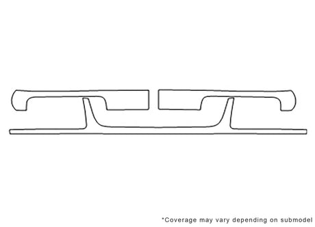 jetta 3M Clear Bra Bumper Precut PPF Diagram
