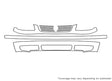 jetta Avery Dennison Clear Bra Bumper Precut PPF Diagram