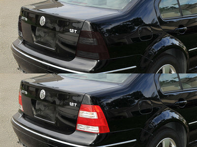 jetta (sedan) Before and After Smoked Taillights