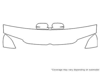 jetta 3M Clear Bra Hood Precut PPF Diagram