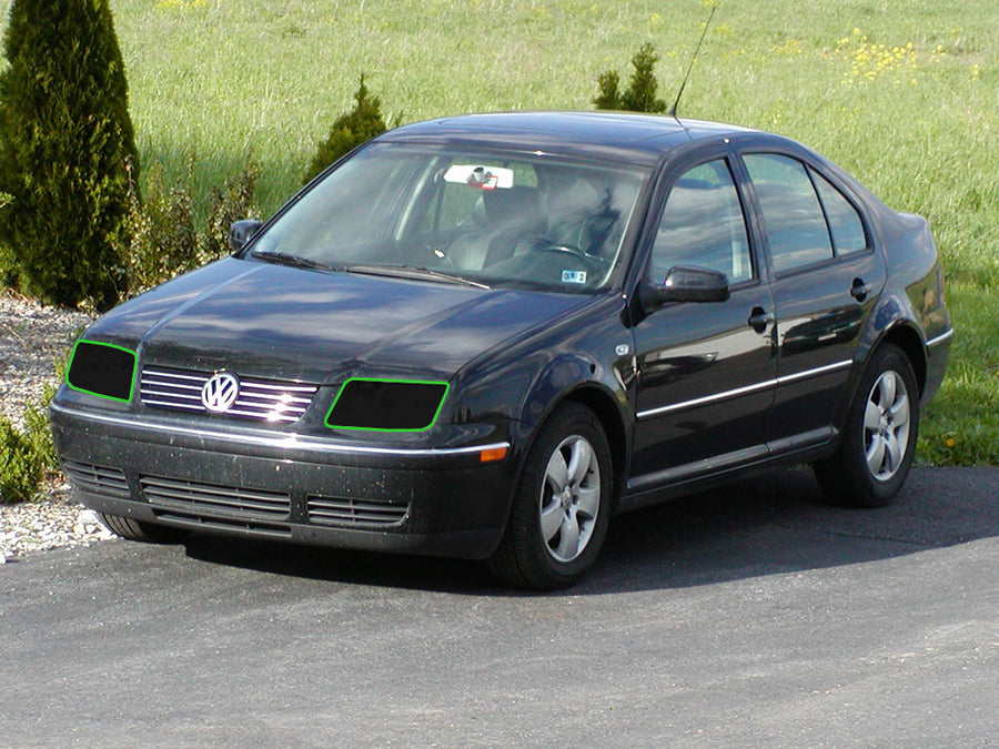 volkswagen jetta 1999-2005 Headlight Tint Location