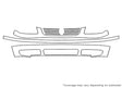 jetta 3M Clear Bra Bumper Precut PPF Diagram