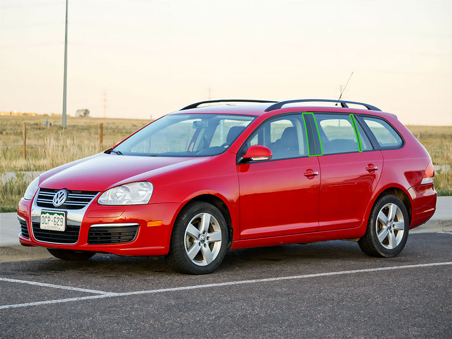 volkswagen jetta 2005.5-2009 (sedan) Pillar Post Trim Installation Location