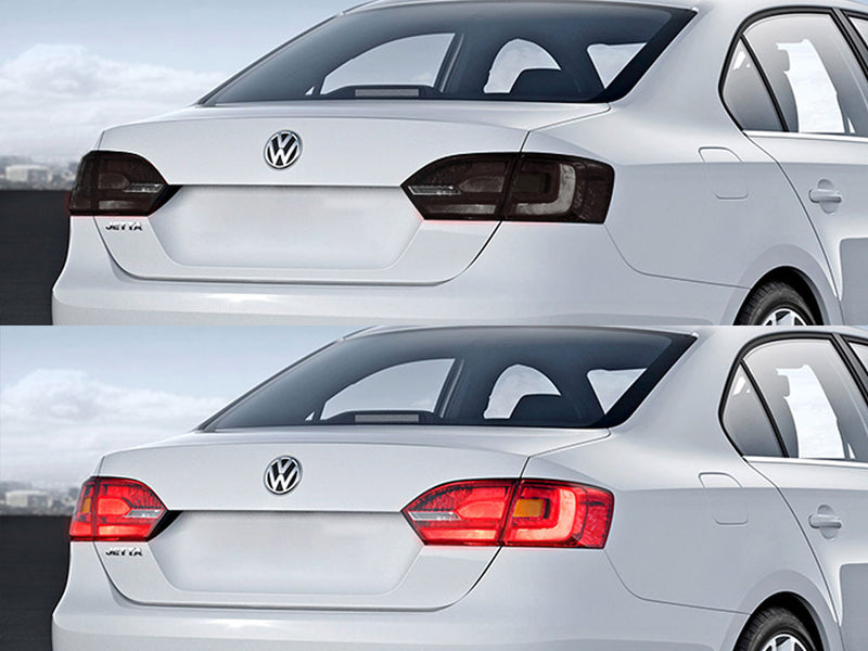 jetta (sedan) Before and After Smoked Taillights