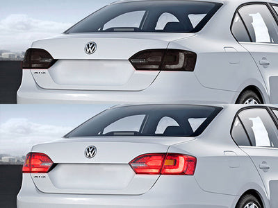 jetta (sedan) Before and After Smoked Taillights