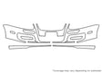 jetta Avery Dennison Clear Bra Bumper Precut PPF Diagram