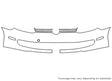 jetta Avery Dennison Clear Bra Bumper Precut PPF Diagram