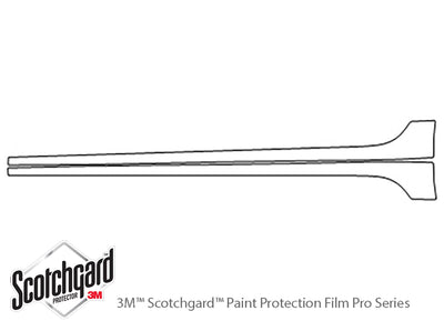 jetta 3M Clear Bra Door Cup Precut PPF Diagram