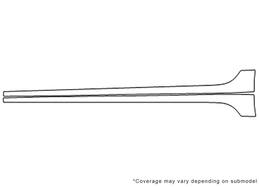 jetta 3M Clear Bra Door Cup Precut PPF Diagram
