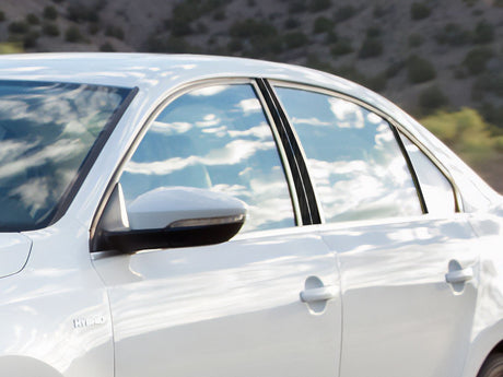 volkswagen jetta 2011-2018 (sedan) Brushed Aluminum Black Pillar Cover Diagram