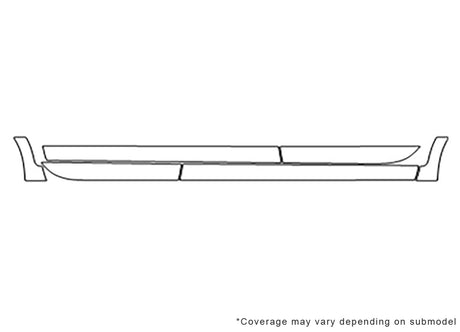 jetta 3M Clear Bra Door Cup Precut PPF Diagram