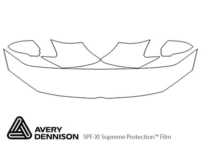 jetta Avery Dennison Clear Bra Hood Precut PPF Diagram
