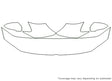 jetta 3M Clear Bra Hood Precut PPF Diagram