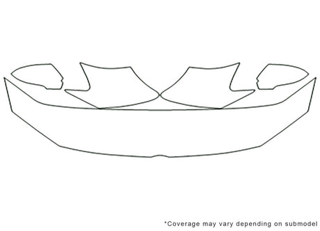 jetta 3M Clear Bra Hood Precut PPF Diagram