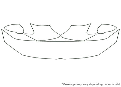 jetta Avery Dennison Clear Bra Hood Precut PPF Diagram