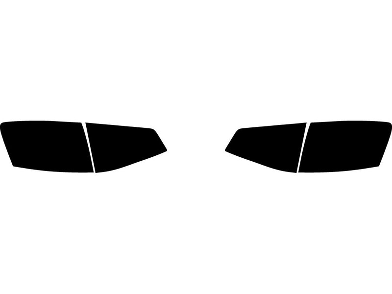 jetta (sedan) Precut Tail Light Tint Diagram