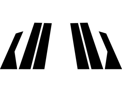 volkswagen jetta 2019-2024 (sedan) Camo Pillar Trim Diagram