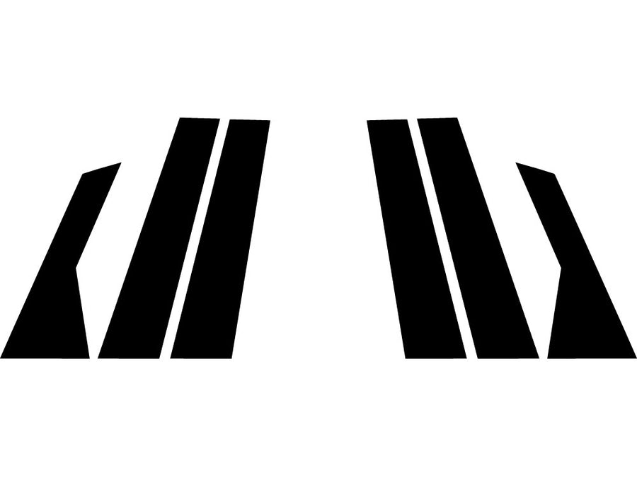 volkswagen jetta 2019-2024 (sedan) Camo Pillar Trim Diagram