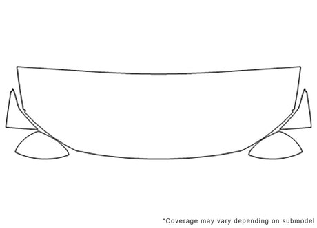 jetta 3M Clear Bra Hood Precut PPF Diagram