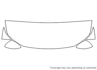 jetta Avery Dennison Clear Bra Hood Precut PPF Diagram
